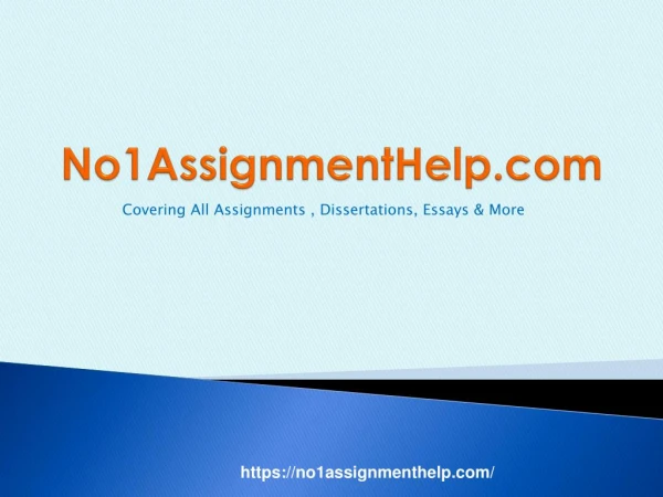 No.1 Assignment Help from No1Assignment Help