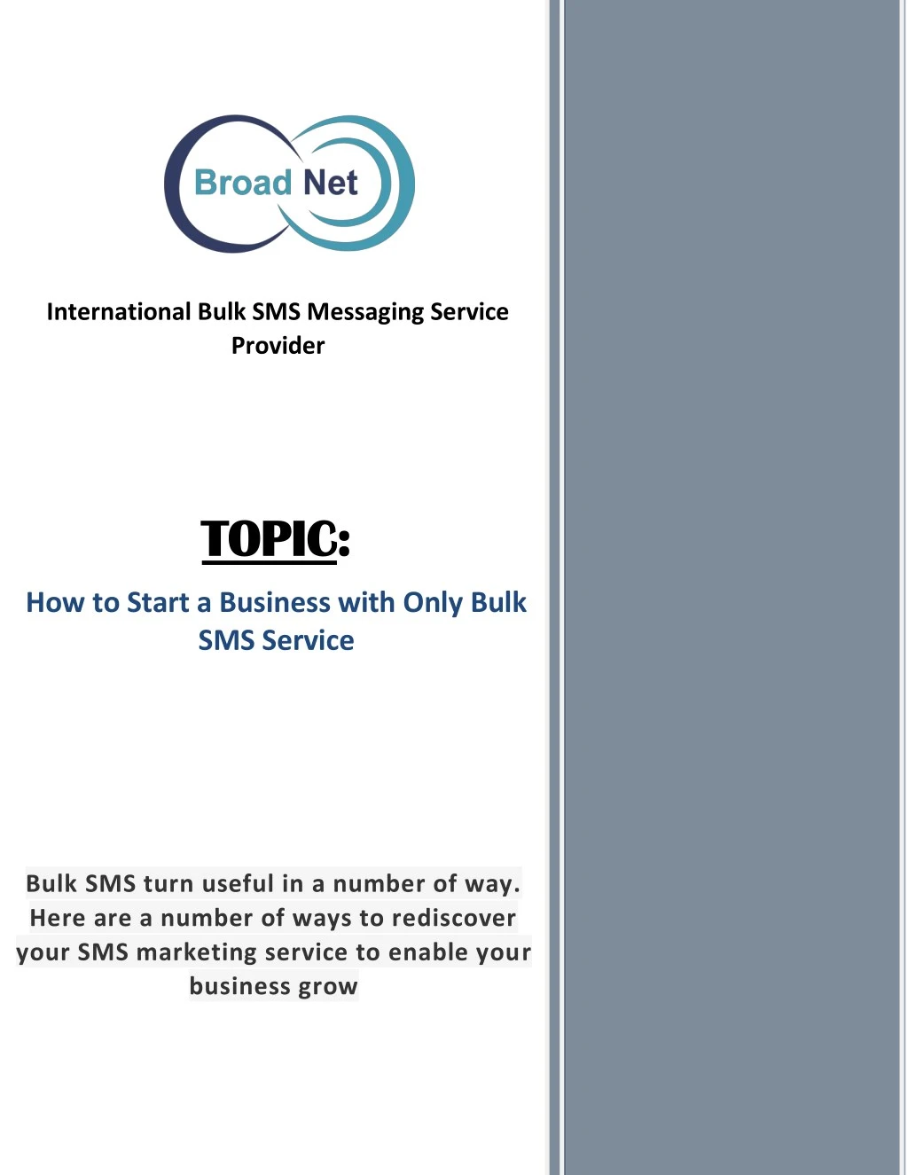 international bulk sms messaging service provider