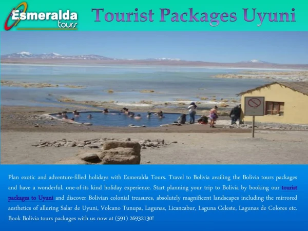 Tourist Packages Uyuni