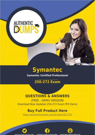250-272 Exam Questions - Pass with Valid Symantec 250-272 Exam Dumps PDF - slide 1