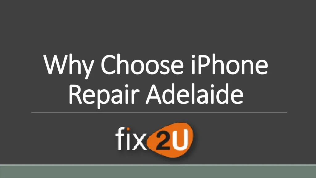 why choose iphone repair adelaide