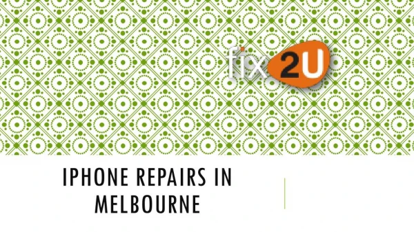 IPhone Repairs In Melbourne
