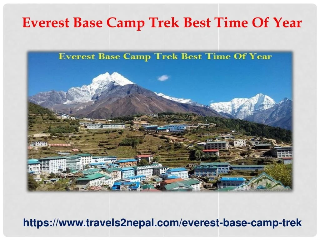 everest base camp trek best time of year