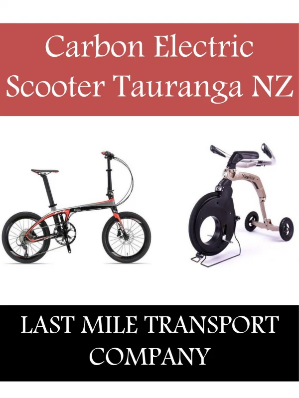 Carbon Electric Scooter Tauranga NZ