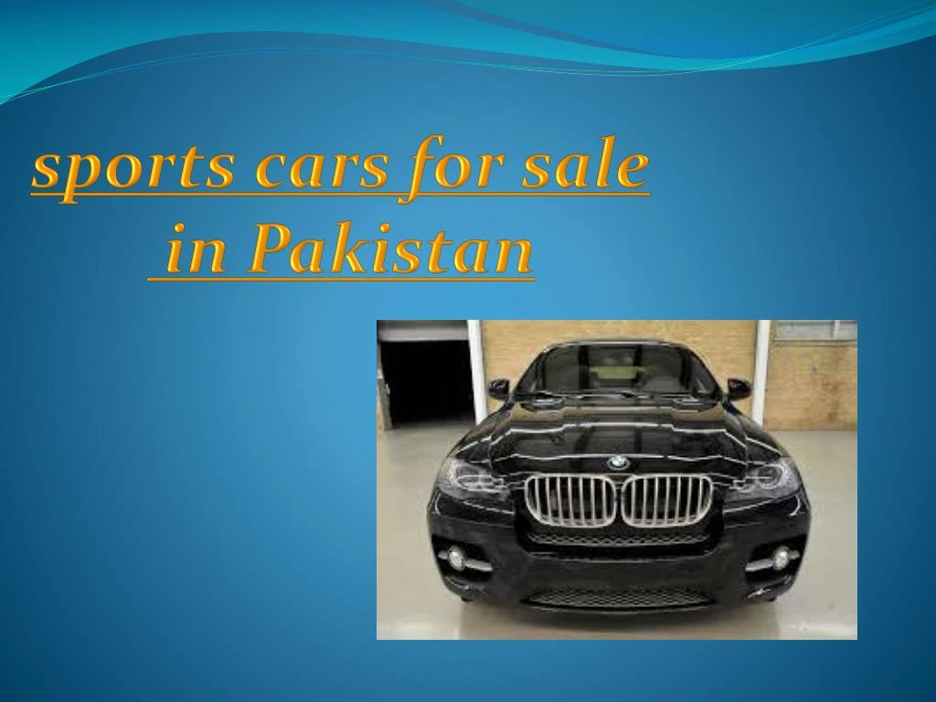 sports cars for sale in pakistan