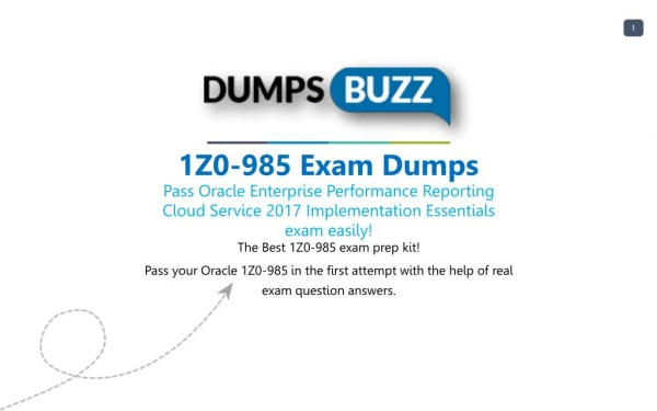 Valid 1Z0-985 Exam VCE PDF New Questions