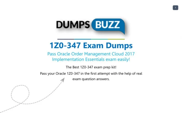 1Z0-347 PDF Test Dumps - Free Oracle 1Z0-347 Sample practice exam questions
