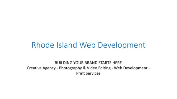 Rhode Island Web development
