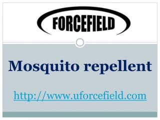 Mosquito repellent - slide 1