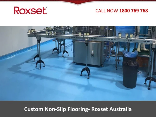 Custom Non-Slip Flooring- Roxset Australia