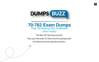 Some Details Regarding 70-762 Test Dumps VCE That Will Make You Feel Better - slide 1