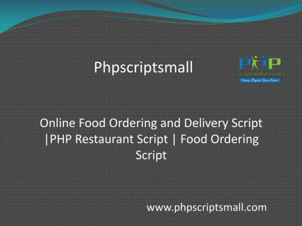 Online Food Ordering and Delivery Script | PHP Restaurant Script - Food Ordering Script