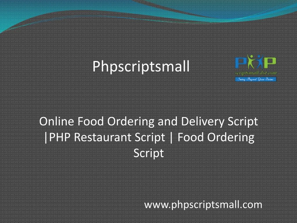 online food ordering and delivery script php restaurant script food ordering script