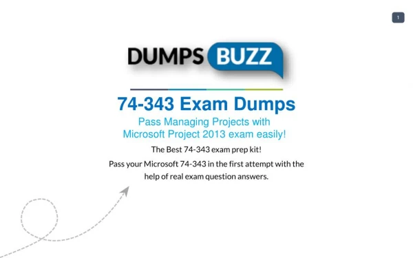74-343 PDF Test Dumps - Free Microsoft 74-343 Sample practice exam questions