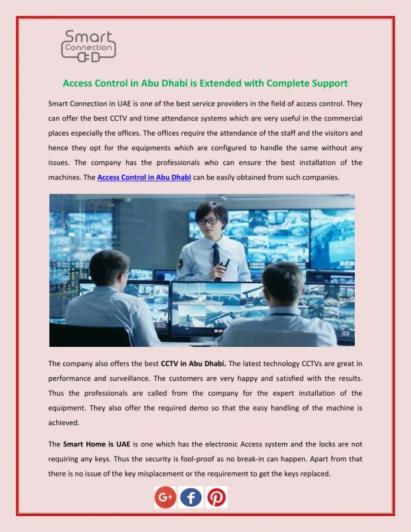 Access Control in Abu Dhabi is Extended with Complete Support