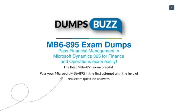 Purchase REAL MB6-895 Test VCE Exam Dumps