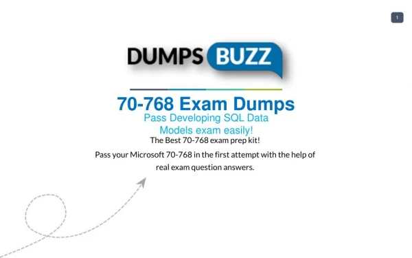 Some Details Regarding 70-768 Test Dumps VCE That Will Make You Feel Better