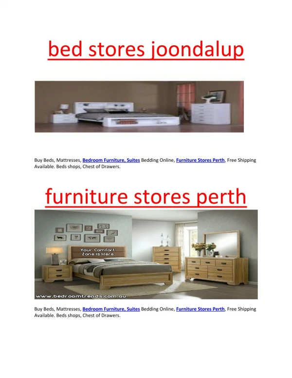 bed stores joondalup