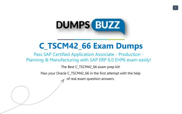 SAP C_TSCM42_66 Dumps Download C_TSCM42_66 practice exam questions for Successfully Studying