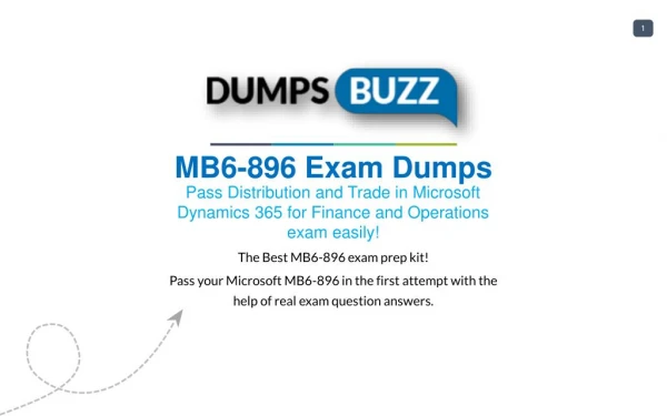 Microsoft MB6-896 Braindumps - 100% success Promise on MB6-896 Test