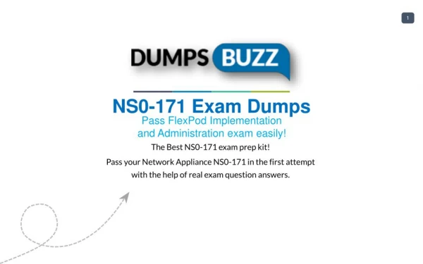 NS0-171 PDF Test Dumps - Free Network Appliance NS0-171 Sample practice exam questions
