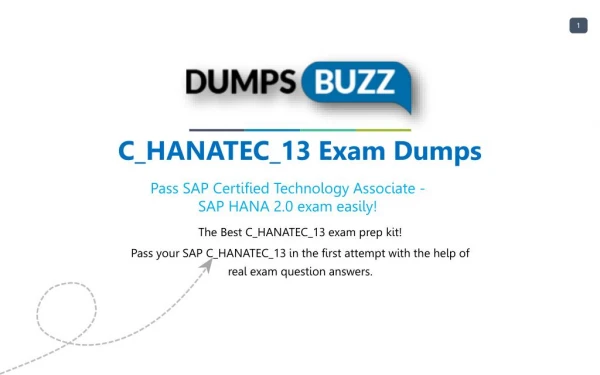 Get real C_HANATEC_13 VCE Exam practice exam questions