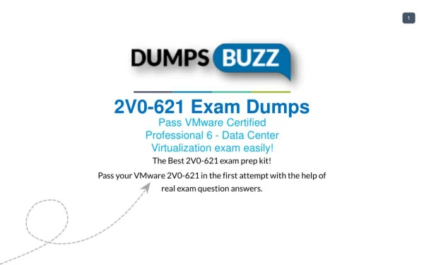 Latest and Valid 2V0-621 Braindumps - Pass 2V0-621 exam with New sample questions