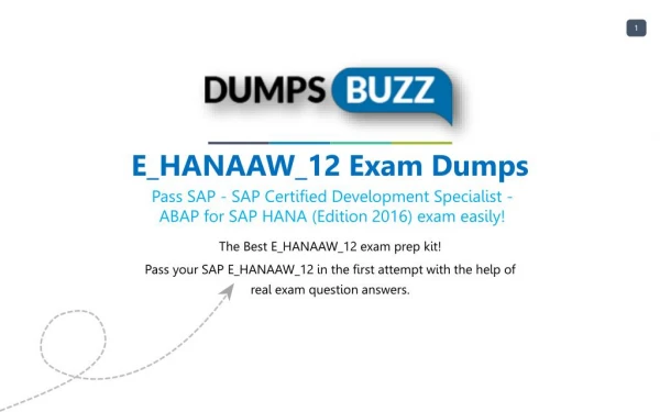 Updated E_HANAAW_12 Dumps Purchase Now - Genius Plan!