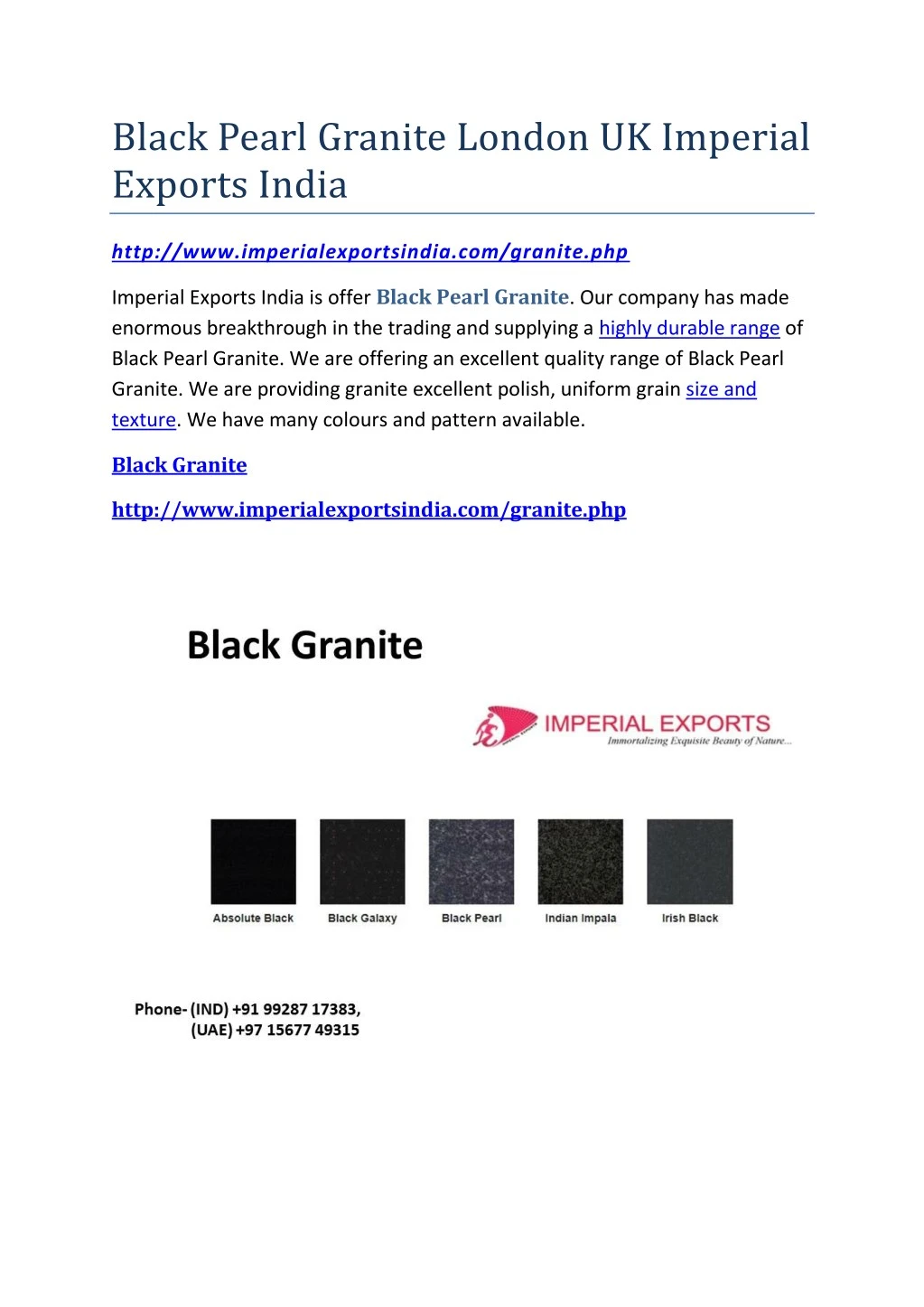 black pearl granite london uk imperial exports