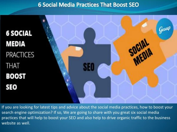 6 Social Media Practices That Boost SEO