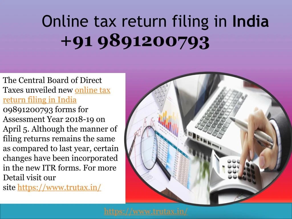 online tax return filing in india