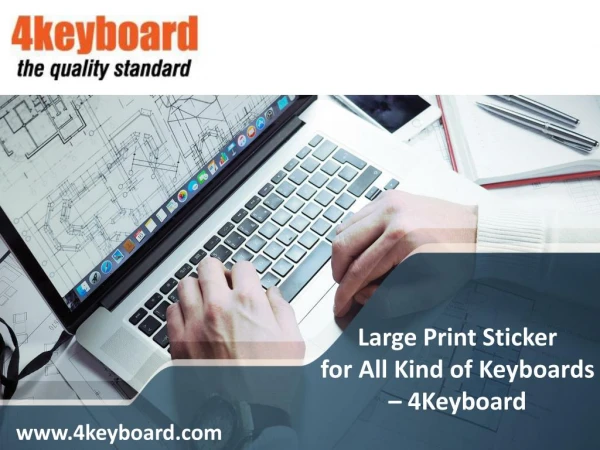 Large Print Sticker for All Kind of Keyboards - 4keyboard