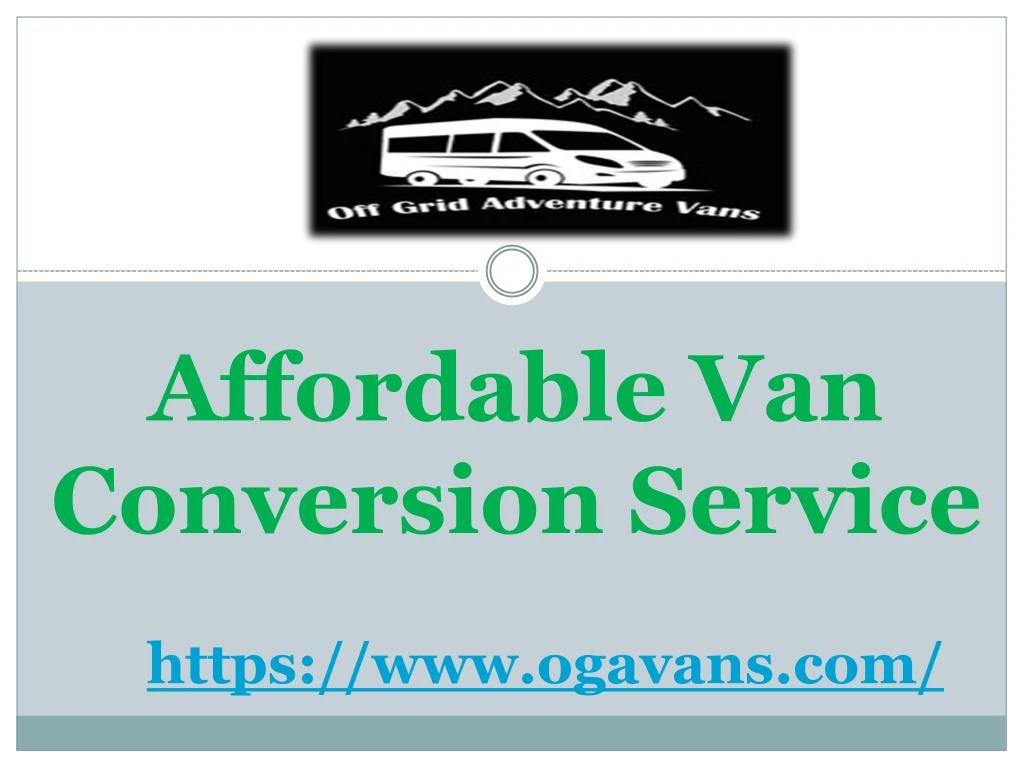 affordable van conversion service