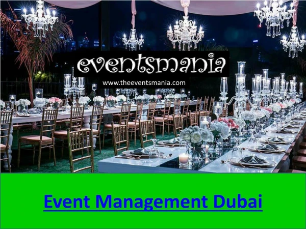 Event Management Dubai