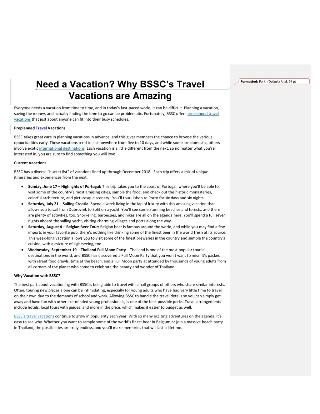 need a vacation why bssc s travel vacations