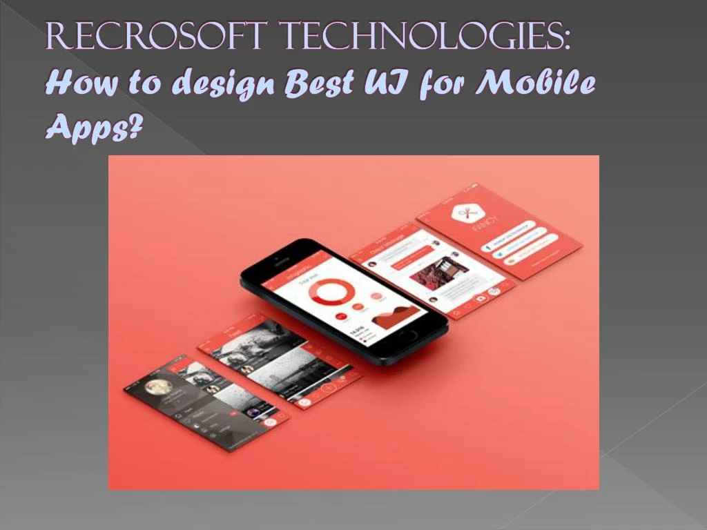 recrosoft technologies how to design best ui for mobile apps