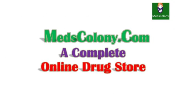 MedsColony.Com Online Drugs Store