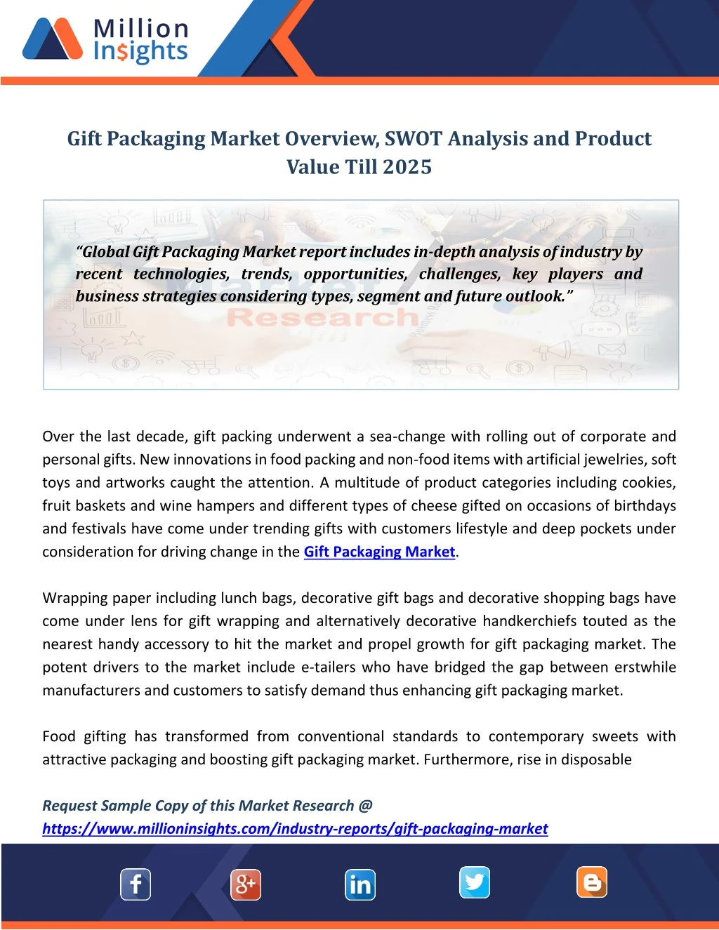 gift packaging market overview swot analysis