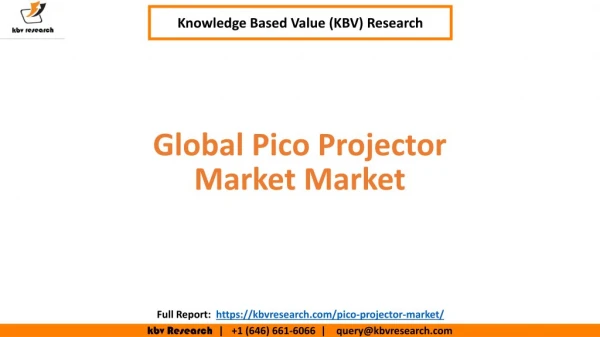 Global Pico Projector Market Size