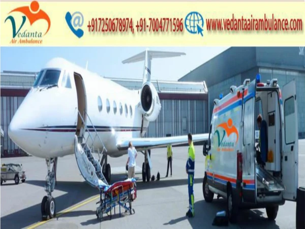 Get in emergency Vedanta Air Ambulance from Delhi