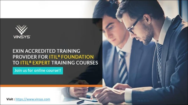 ITIL Foundation Certification Training in Hyderabad – ITIL Certification Course Hyderabad – Vinsys