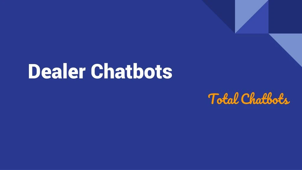 dealer chatbots