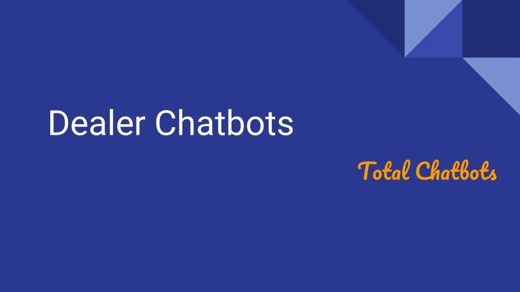 dealer chatbots