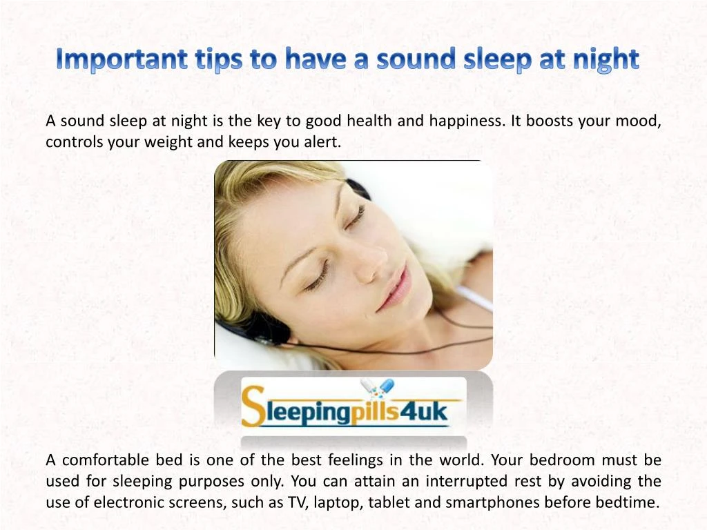 important tips to have a sound sleep at night