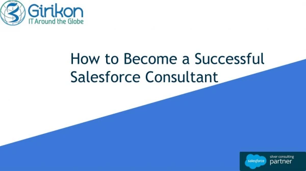 How to become salesforce consultant