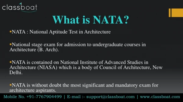 Nata Classes in Mumbai