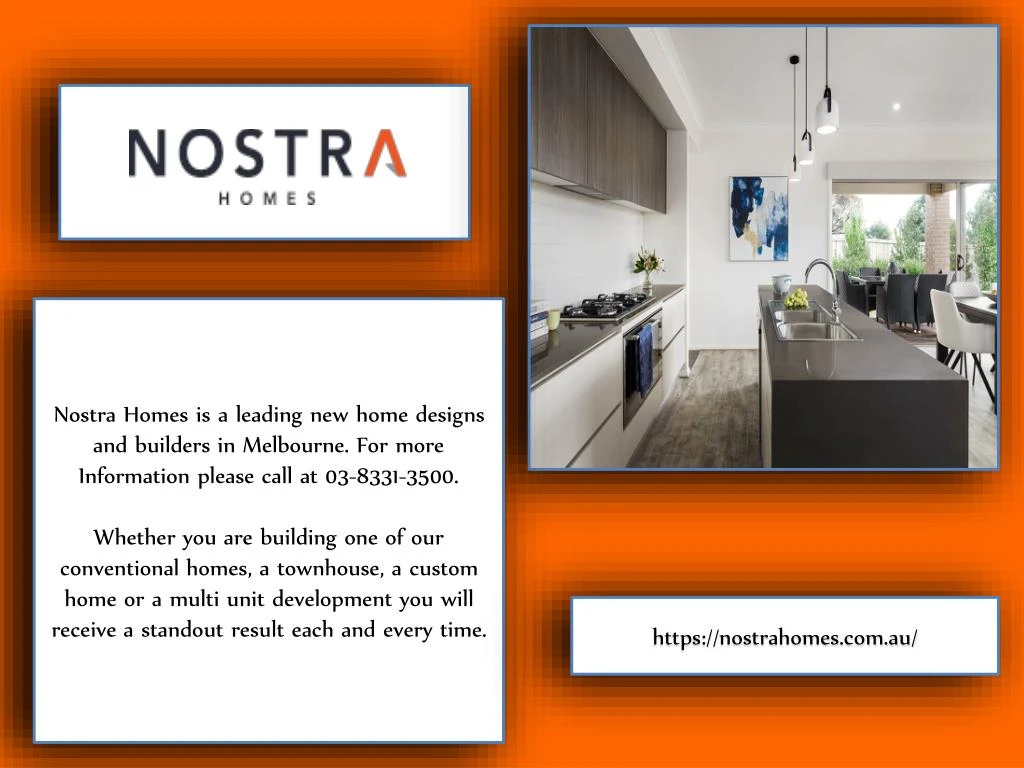 nostra homes is a leading new home designs