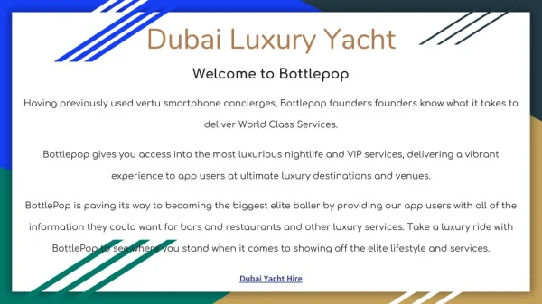 Yacht booking dubai