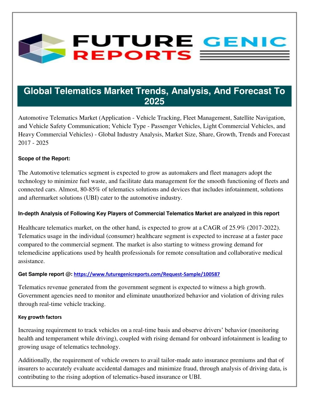global telematics market trends analysis