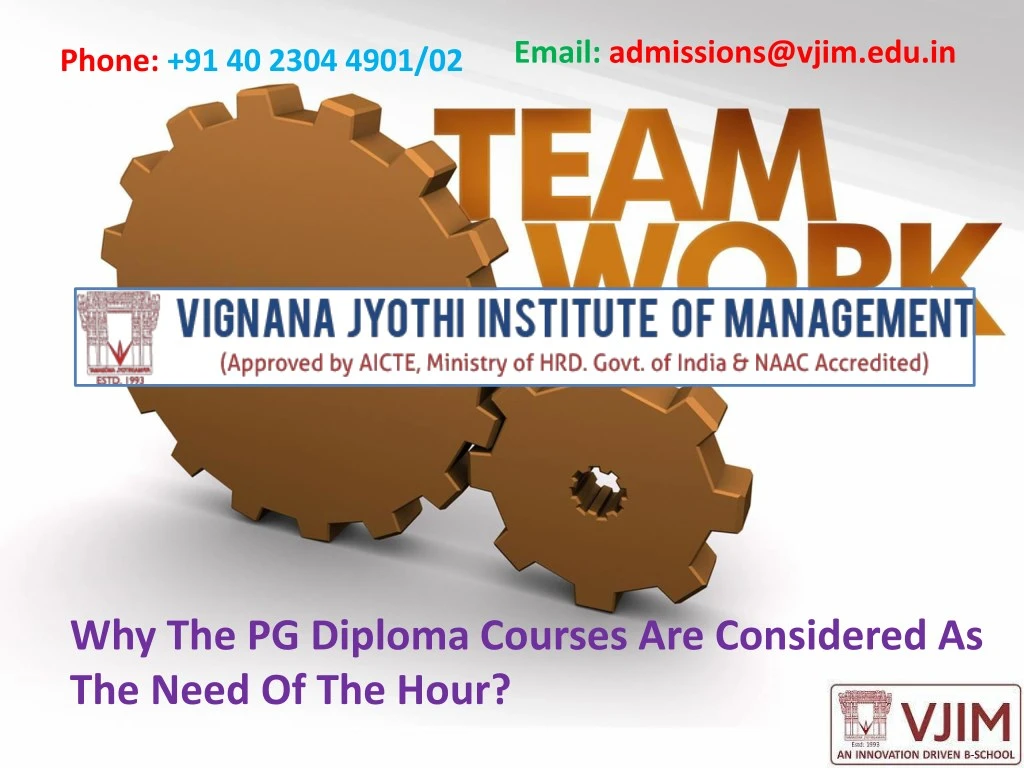 email admissions@vjim edu in